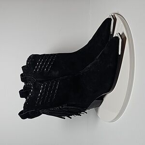 Black Fringe Women's Boots